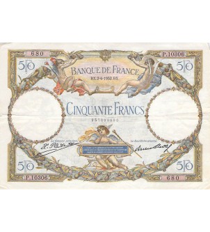 FRANCE, LUC-OLIVIER MERSON - 50 FRANCS 02/06/1932 - PTTB