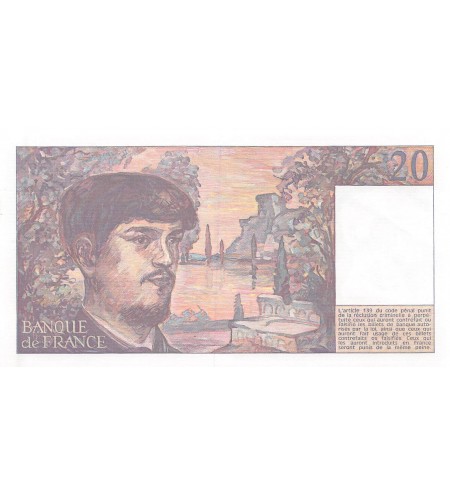 FRANCE, DEBUSSY - 20 FRANCS 1983 - SERIE A.011 - SUP+