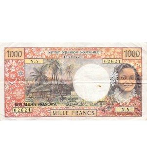 TAHITI - 1000 FRANCS 1983 PAPEETE 2