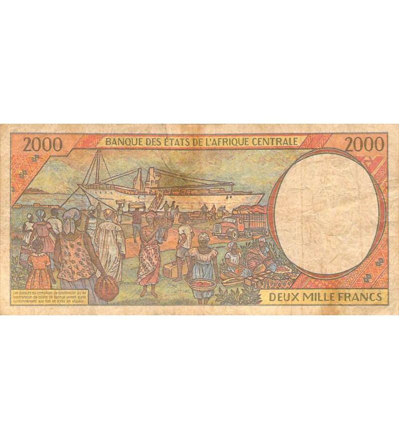 BANQUE DES ETATS D'AFRIQUE CENTRALE, CAMEROUN - 2000 FRANCS 1993