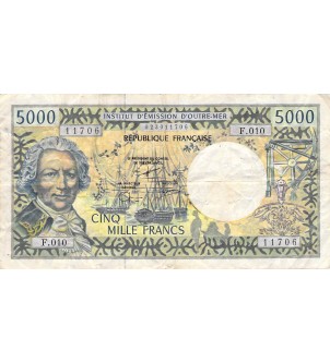 POLYNESIE FRANCAISE - 5000 FRANCS 1996 BOUGAINVILLE