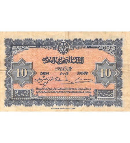 MAROC - 10 FRANCS 01/05/1943