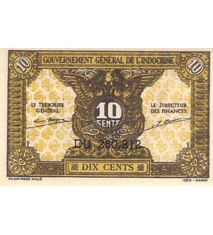 INDOCHINE - 10 CENTS 1942 2