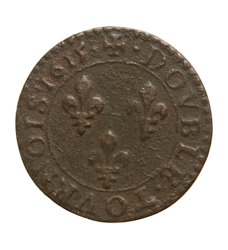 LOUIS XIII - DOUBLE TOURNOIS 1615 X AMIENS