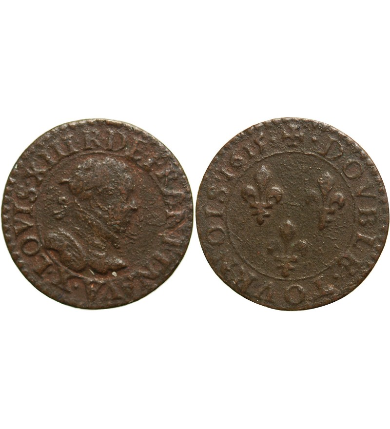 LOUIS XIII - DOUBLE TOURNOIS 1615 X AMIENS