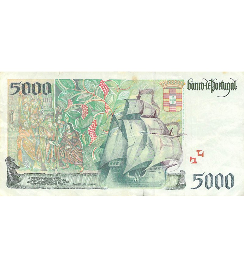 PORTUGAL, VASCO DE GAMA - 5000 ESCUDOS 11/09/1997
