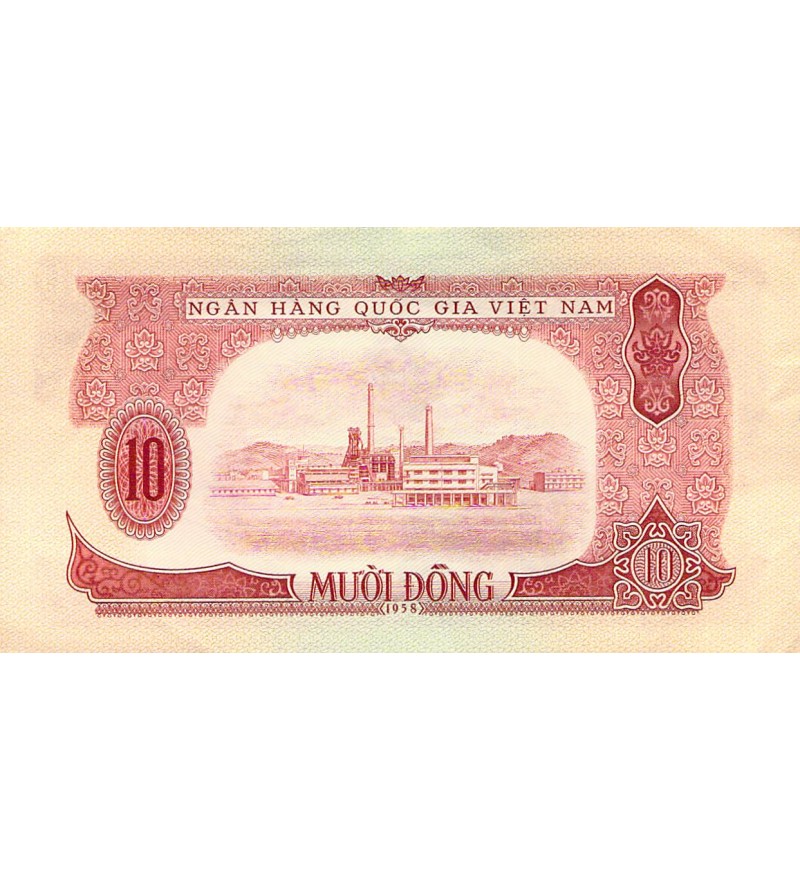 VIÊT NAM DU NORD, HO CHI MINH - 10 DÔNG 1958