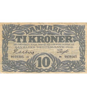 DANEMARK - 10 KRONER 1948 2