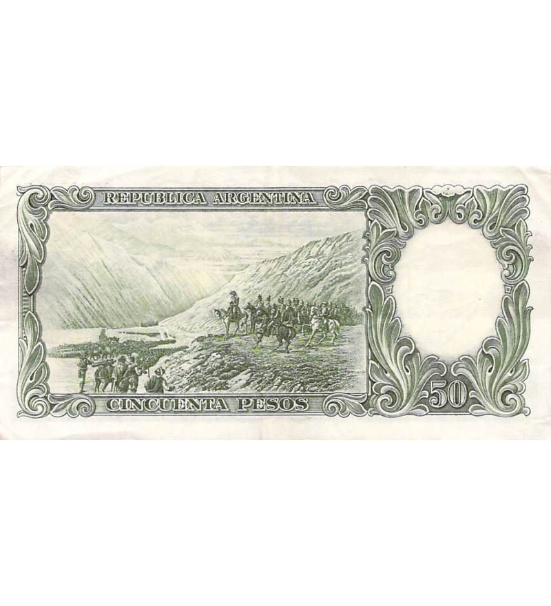 ARGENTINE, GENERAL SAN MARTIN - 50 PESOS 1955 / 1968