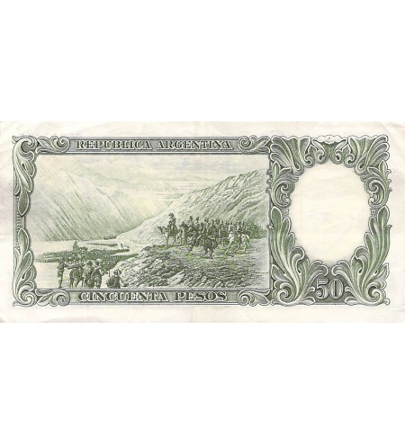 ARGENTINE, GENERAL SAN MARTIN - 50 PESOS 1955 / 1968