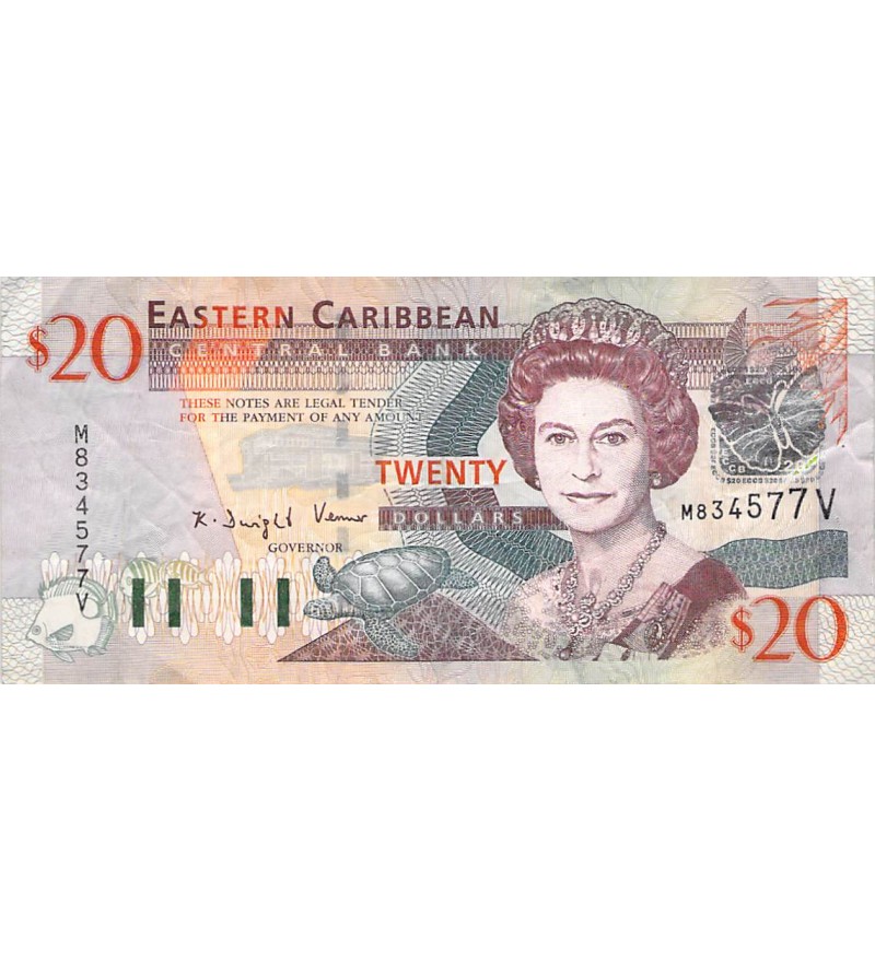 CARAÏBES ORIENTALES, ELISABETH II - 20 DOLLARS 2003
