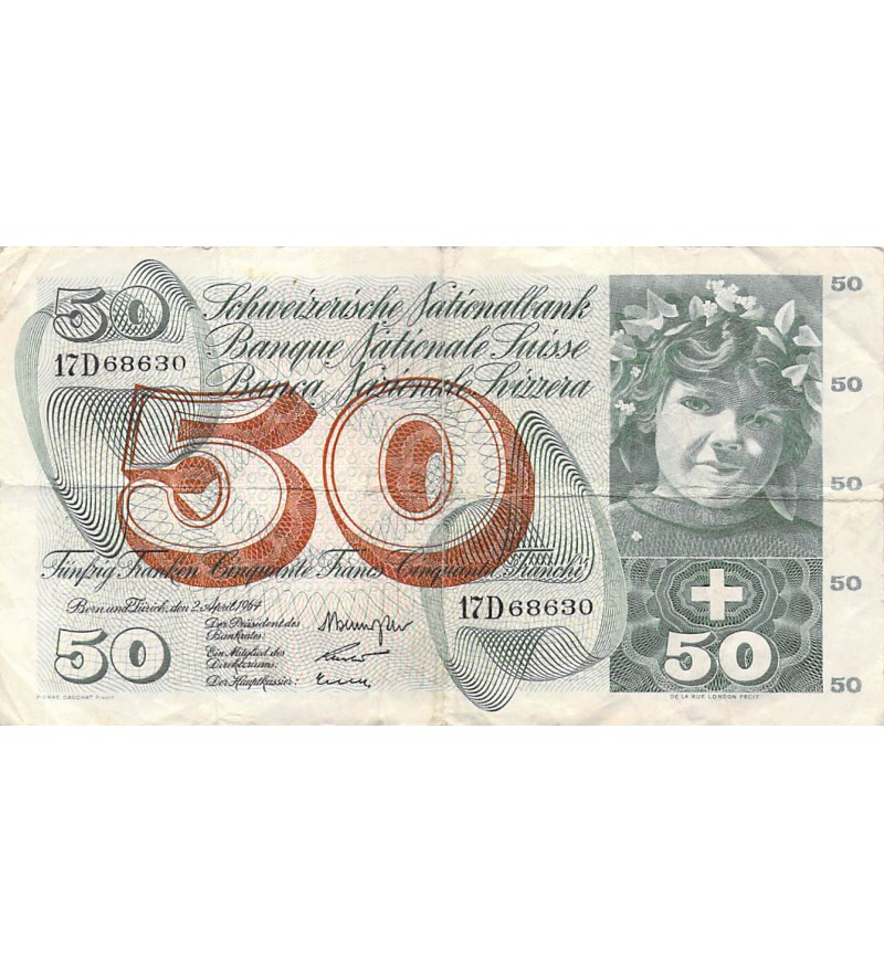 SUISSE - 50 FRANCS 02/04/1964