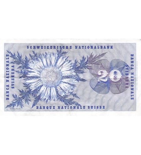 SUISSE, GENERAL DUFOUR - 20 FRANCS 05/01/1970