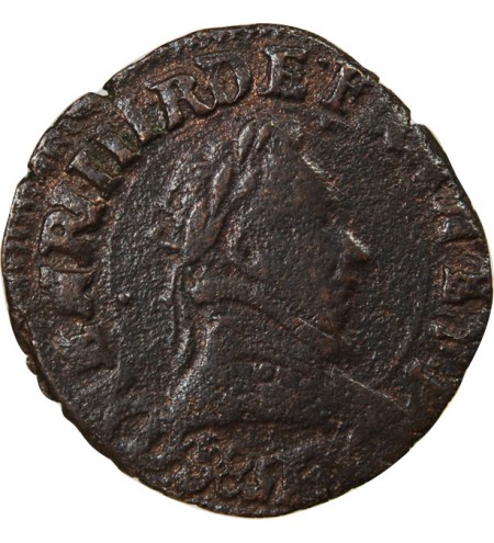HENRI III - DOUBLE TOURNOIS 1588 D LYON