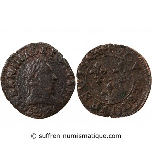 HENRI III - DOUBLE TOURNOIS 1588 D LYON