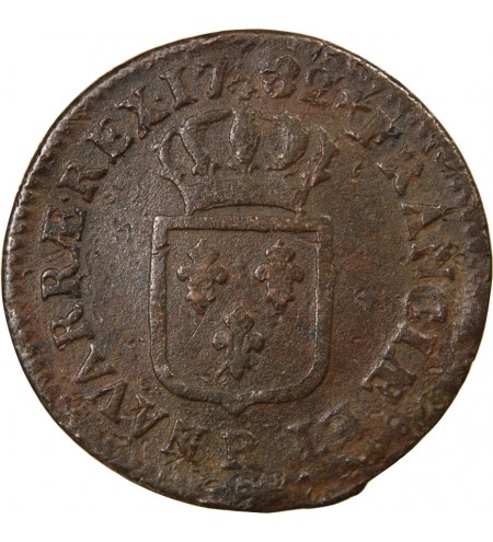 LOUIS XVI - SOL A L'ECU 1788 T NANTES