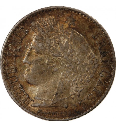 CERES - 20 CENTIMES ARGENT 1850 A PARIS - Oreille Haute