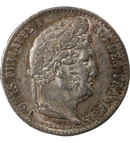 LOUIS PHILIPPE﻿ - 1/4 FRANC ARGENT 1843 B ROUEN