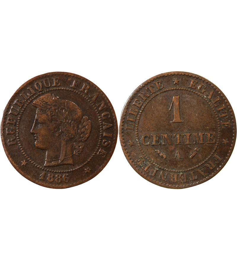 CERES - 1 CENTIME 1886 A PARIS﻿﻿