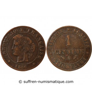 CERES - 1 CENTIME 1886 A PARIS﻿﻿