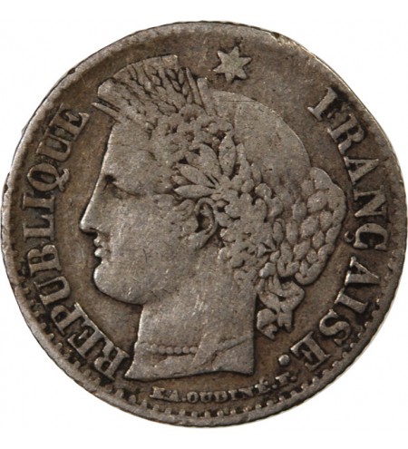 CERES - 20 CENTIMES ARGENT 1850 BB STRASBOURG