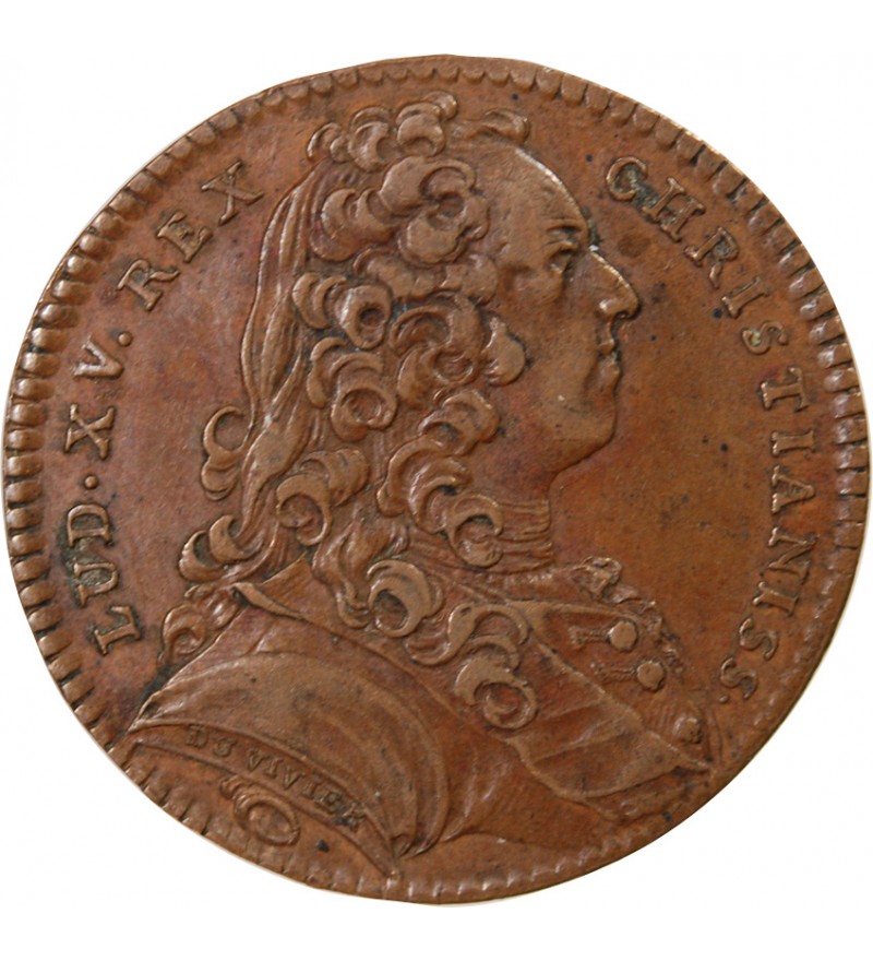 Louis XV 1 jeton Cuivre 1736