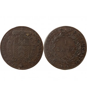SUISSE, NEUCHÂTEL - 1 BATZ 1808 2