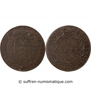 SUISSE, NEUCHÂTEL - 1 BATZ 1808