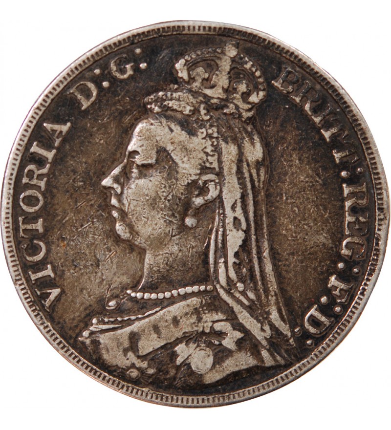 GRANDE-BRETAGNE, VICTORIA - CROWN ARGENT 1891