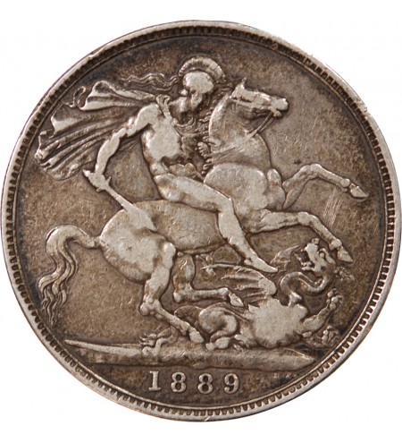 GRANDE-BRETAGNE, VICTORIA - CROWN ARGENT 1891