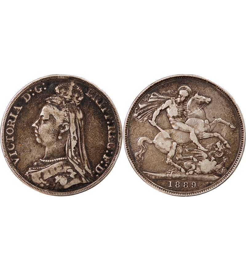 GRANDE-BRETAGNE, VICTORIA - CROWN ARGENT 1891