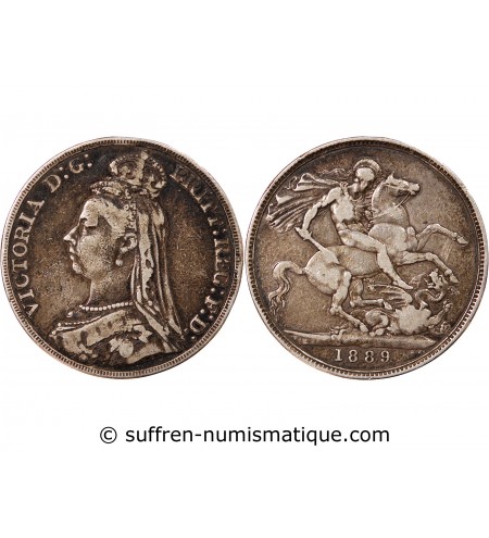 GRANDE-BRETAGNE, VICTORIA - CROWN ARGENT 1891