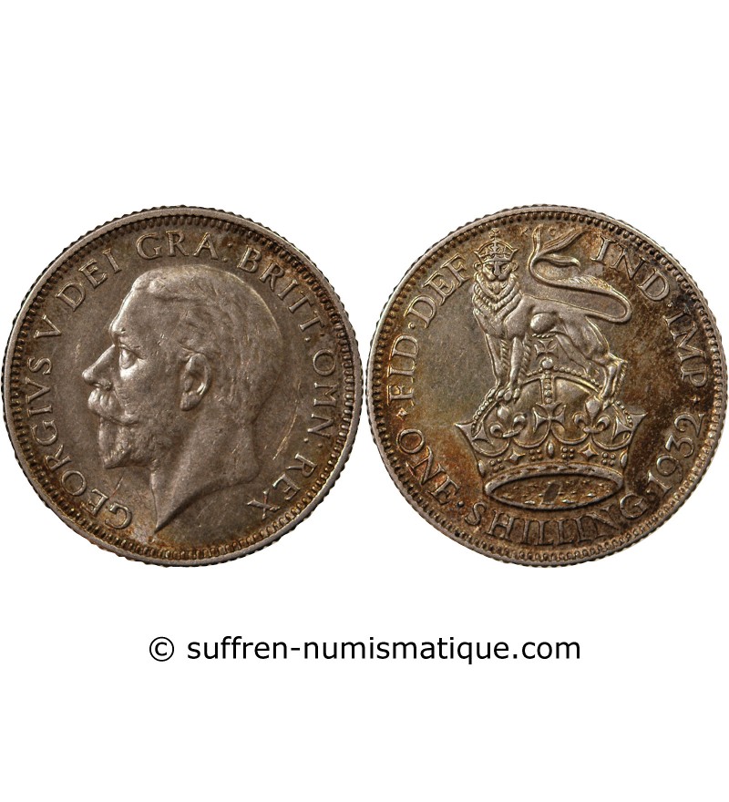 GRANDE-BRETAGNE, GEORGES V - SHILLING ARGENT 1932