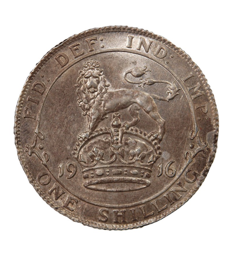 GRANDE-BRETAGNE, GEORGES V - SHILLING ARGENT 1916