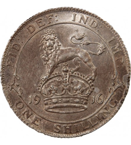 GRANDE-BRETAGNE, GEORGES V - SHILLING ARGENT 1916