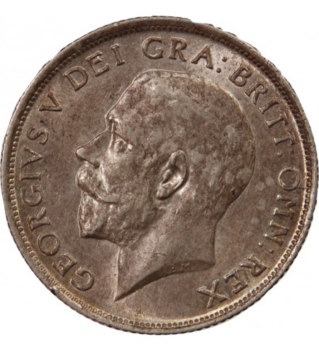 GRANDE-BRETAGNE, GEORGES V - SHILLING ARGENT 1916