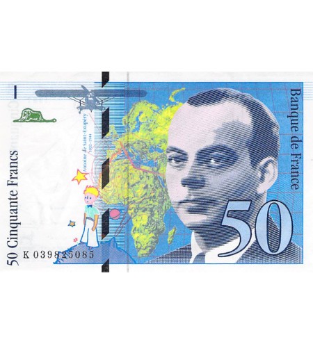 FRANCE, SAINT-EXUPERY - 50 FRANCS 1997 - SUP+