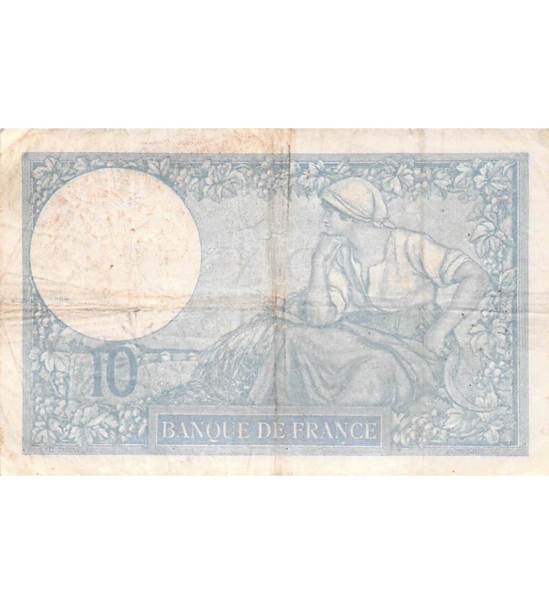 FRANCE - 10 FRANCS MINERVE 14/09/1939 - TB+