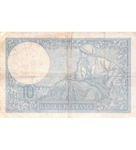 FRANCE - 10 FRANCS MINERVE 14/09/1939 - TB+