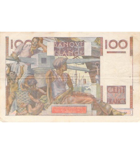FRANCE, JEUNE PAYSAN - 100 FRANCS 02/10/1952 - SÉRIE A.486 - TTB