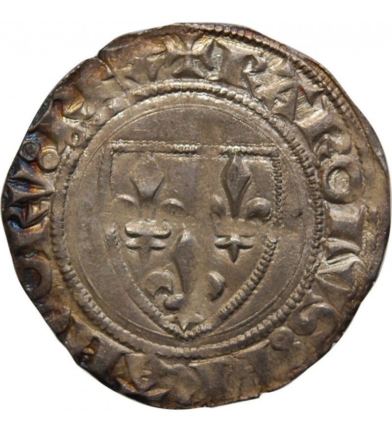 CHARLES VI﻿ LE FOU - BLANC "Dit Guénar" TOURNAI 1380 / 1422