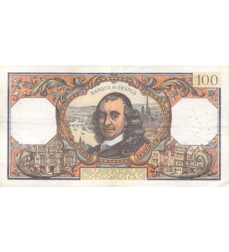 FRANCE, CORNEILLE - 100 FRANCS 01/04/1971 - SÉRIE U.560 - TTB