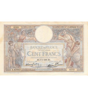 FRANCE, LUC-OLIVIER MERSON - 100 FRANCS 05/01/1939 - TTB