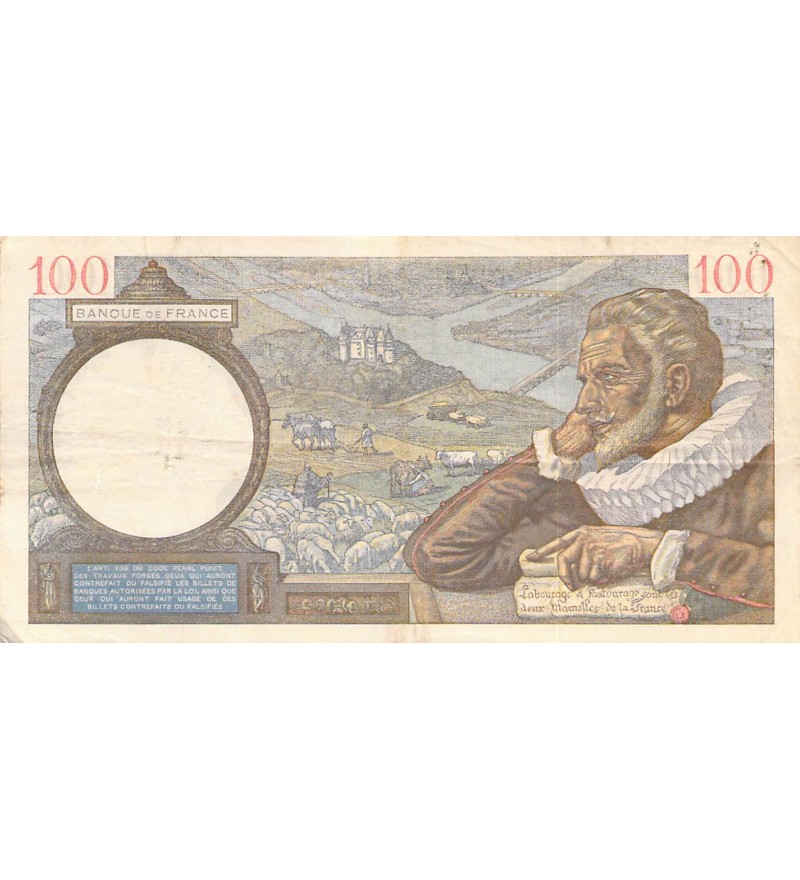 FRANCE - 100 FRANCS SULLY 14/09/1939 - TTB