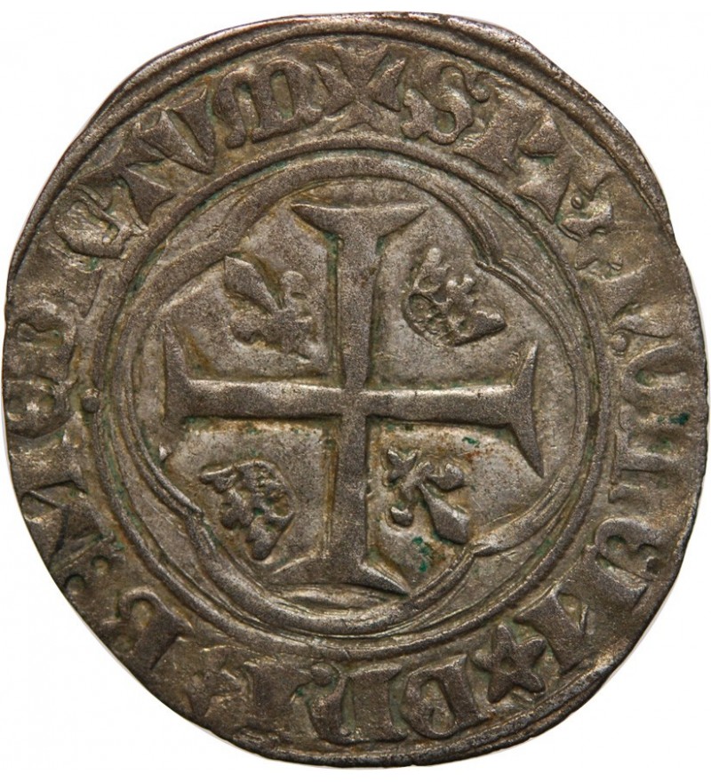 CHARLES VII ﻿- BLANC A LA COURONNE ROUEN 1422 / 1461