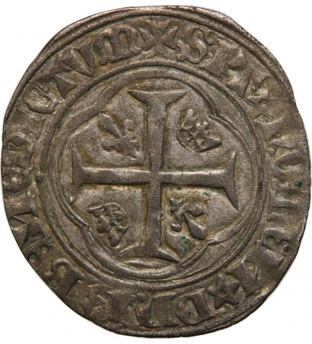 CHARLES VII ﻿- BLANC A LA COURONNE ROUEN 1422 / 1461