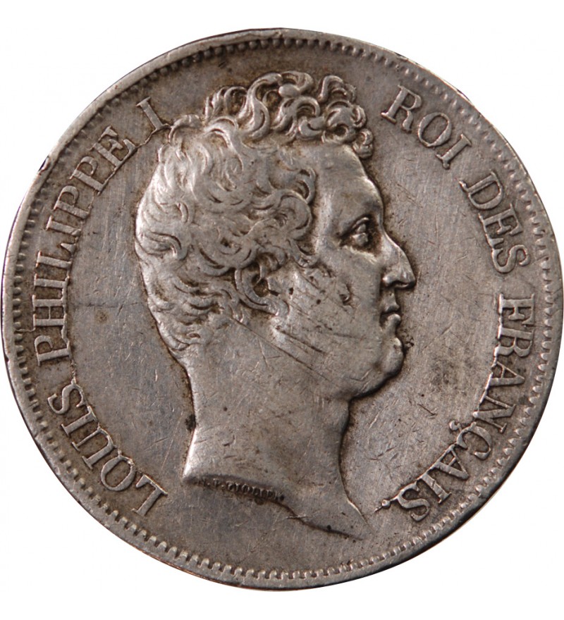 LOUIS PHILIPPE - 5 FRANCS 1831 I LIMOGES "Tranche en creux"
