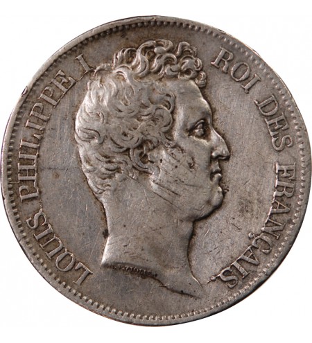 LOUIS PHILIPPE - 5 FRANCS 1831 I LIMOGES "Tranche en creux"
