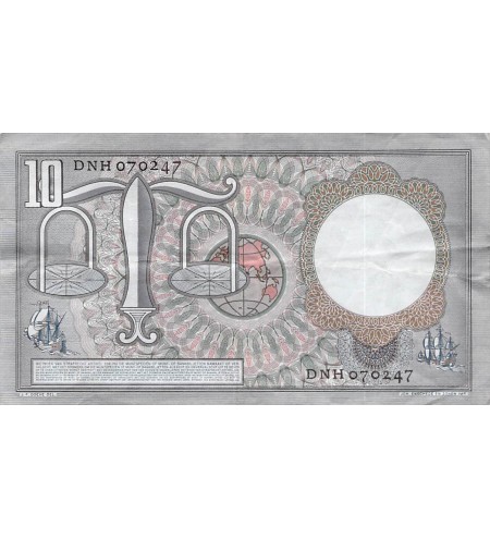 PAYS-BAS, HUGO DE GROOT - 10 GULDEN 23/03/1953