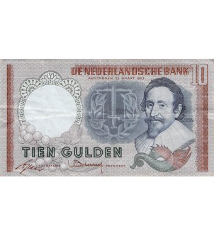 PAYS-BAS, HUGO DE GROOT - 10 GULDEN 23/03/1953 2